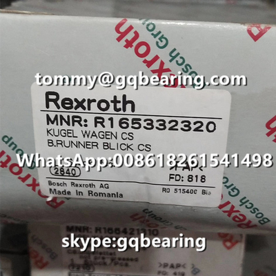 Rexroth R165332320 Materiale in acciaio Tipo di flangia Lunghezza standard Altezza standard Blocco lineare