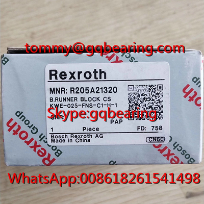 Materiale in acciaio al carbonio Rexroth R205A22320 Runner Block R205A22320 FNS