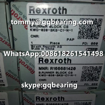 Rexroth R165141420 Materiale in acciaio Tipo di flangia Lunghezza standard Altezza standard Blocco del corridore