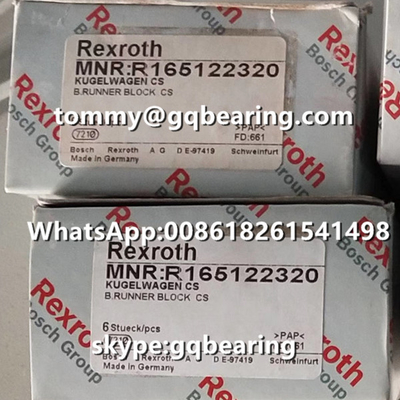Rexroth R165122320 Materiale in acciaio Tipo di flangia Lunghezza standard Altezza standard Blocco corridore