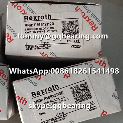 Rexroth R165122320 Materiale in acciaio Tipo di flangia Lunghezza standard Altezza standard Blocco corridore